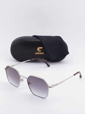 CARRERA 334/S 0010 FQ Geometric Sunglasses - Palladium / Grey